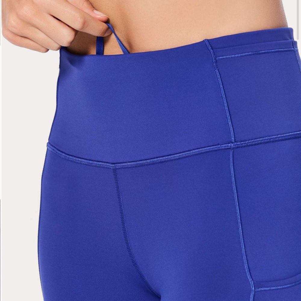 Lululemon fast & free 7/8 25” tight II nulux psychic blue - Picture 8 of 16